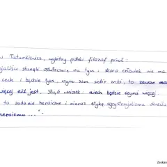 Władysław Tatarkiewicz o egzystencjalizmie: człowiek sam siebie tworzy, co jest zadaniem heroicznym.
