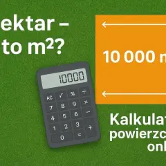 Kalkulator powierzchni online pokazuje, że 1 hektar to 10 000 m². Ta prosta relacja ułatwia zrozumienie wielkości.