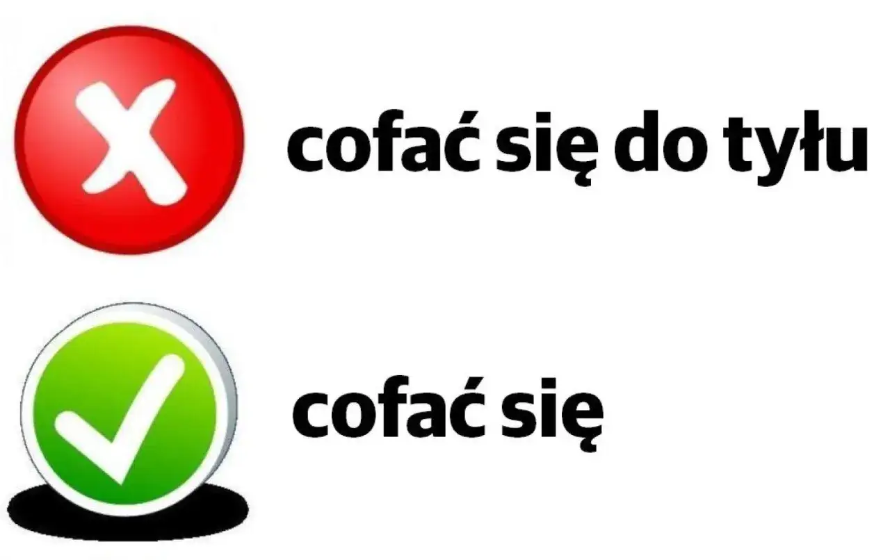 Czerwony krzyżyk obok 
