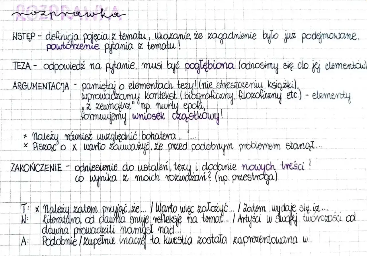 Zakończenie rozprawki: odniesienie do ustaleń, tezy i dodanie nowych treści. Co wynika z moich rozważań?